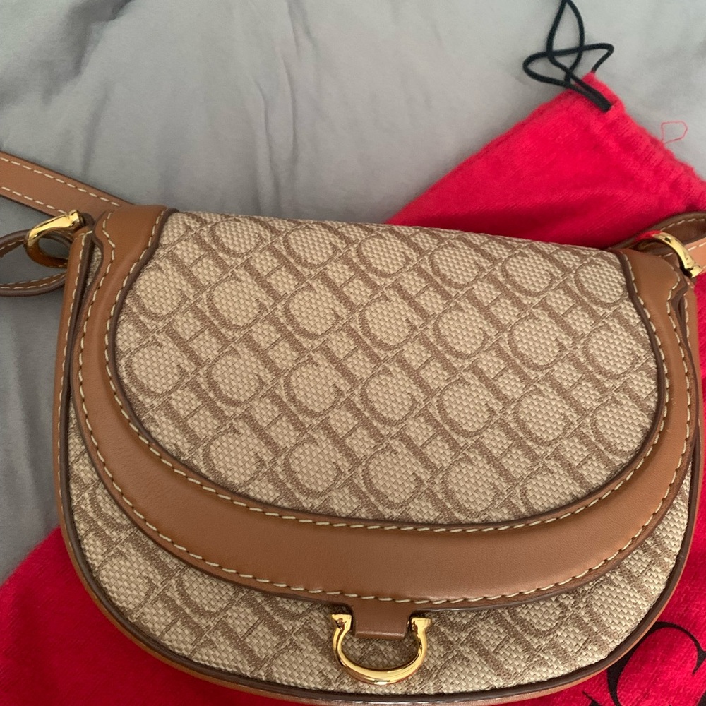 Carolina Herrera- Brown Patterned Women's Bag